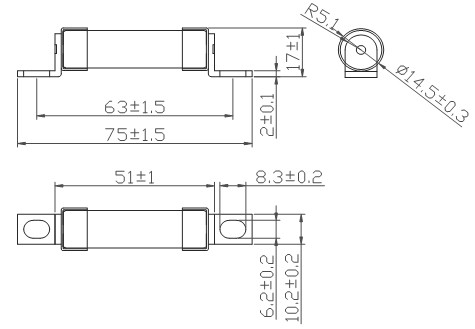 14x51mm fuse 14x51mm fuse